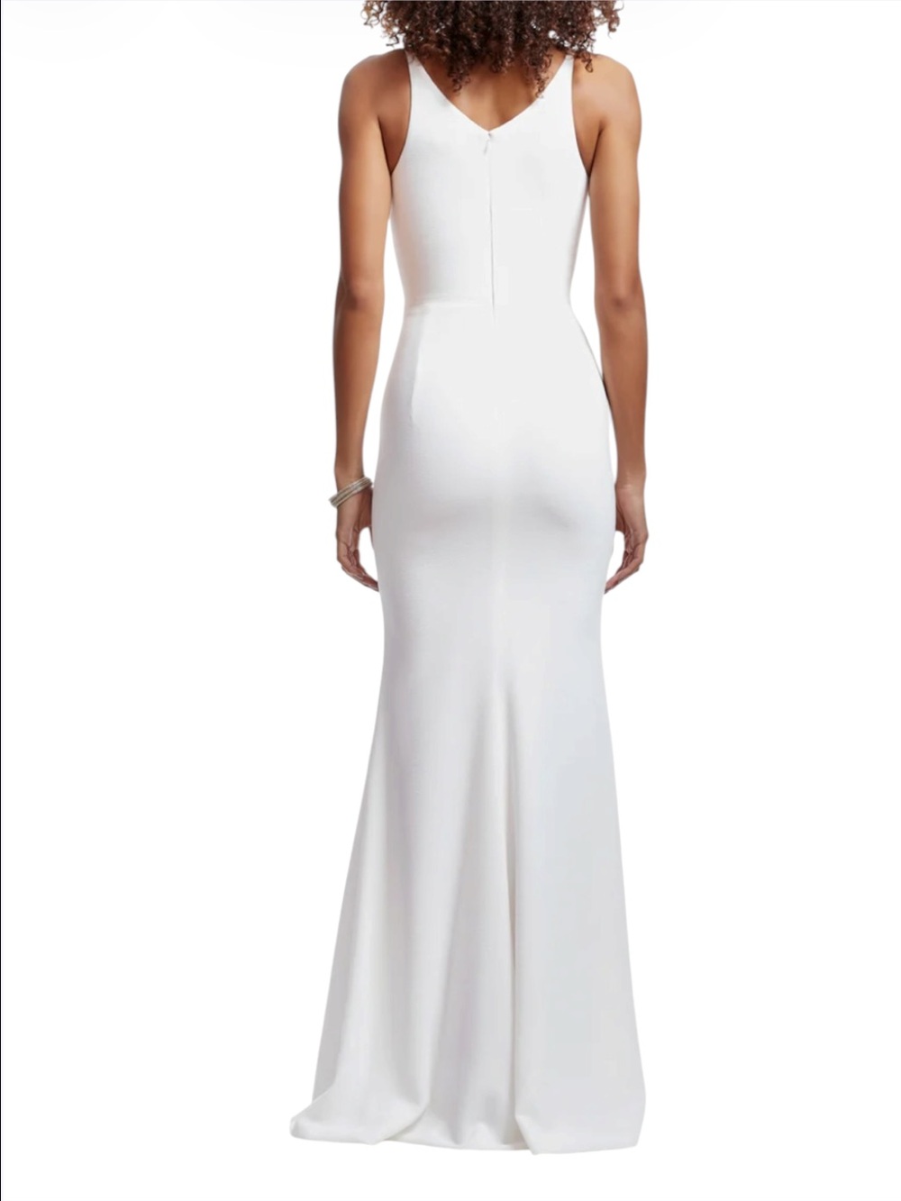 Dress the Population Iris Off White Textured Sleeveless Dress - Picture 4 of 15
